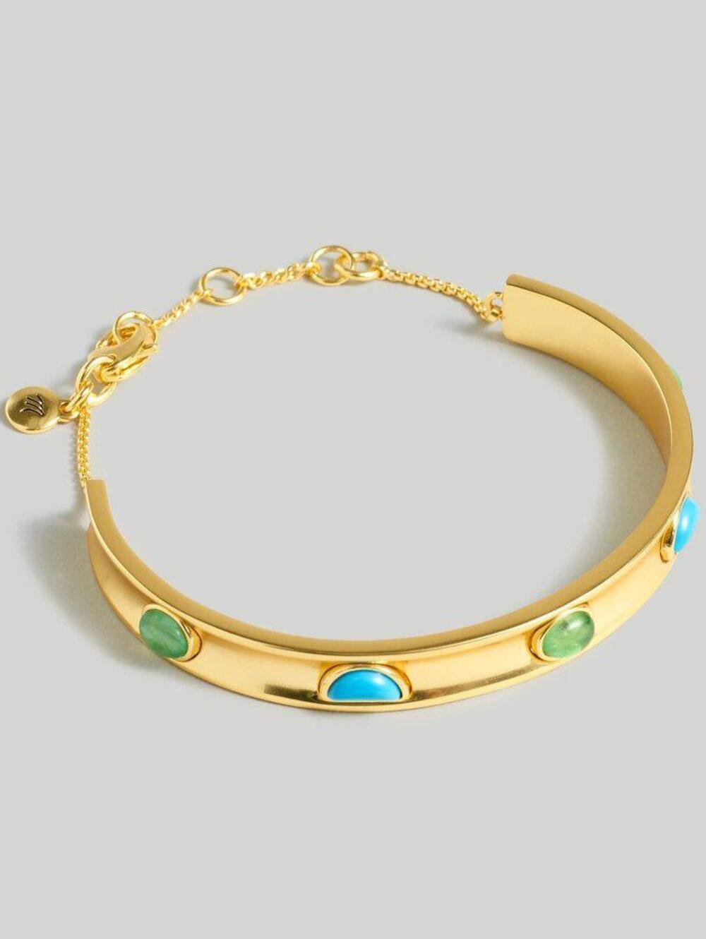 Madewell Stone Collection Green Apophyllite Cuff Bracelet